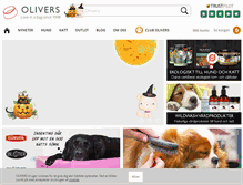 Tablet Screenshot of olivers-petfood.se
