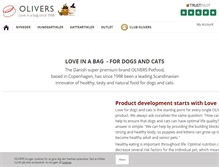 Tablet Screenshot of olivers-petfood.com